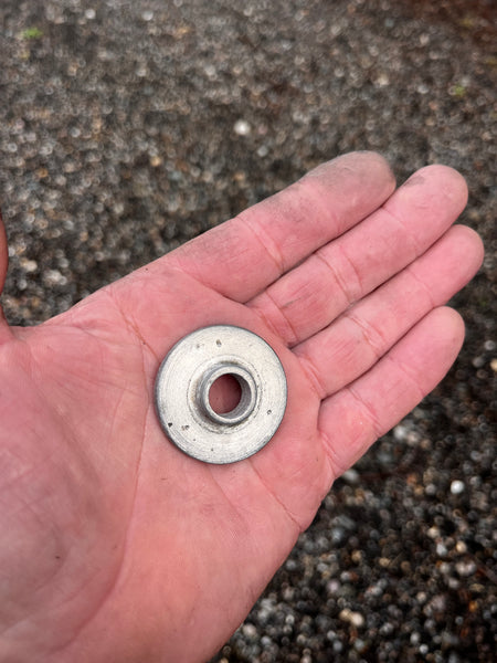 Round toggle switch bezel tumbled