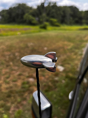 Polished ROCKET antenna topper