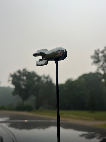 Polished Aluminum Bomb antenna topper