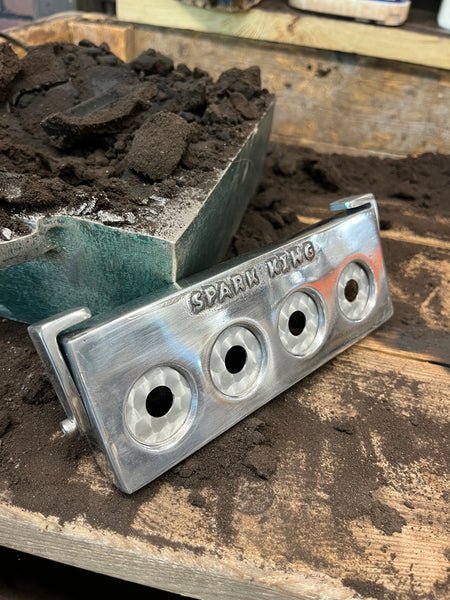 SPARK KING ENGINE engine turned panel