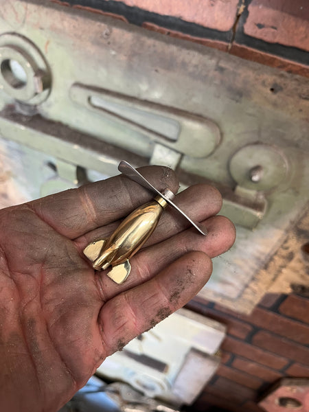 Brass Rocket antenna spinner
